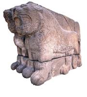 The twin Hittite lion sculpture, Gllda 