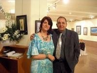Naile and Mahmut Nedim Bozkurt at the exhibition in Adana