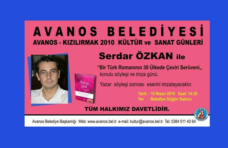Kayıp Gül’ün yazarı Serdar Özkan Avanos’ta