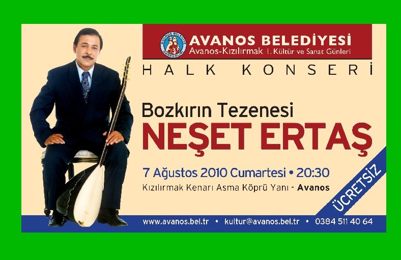 Avanos’ta Neşet Ertaş konseri