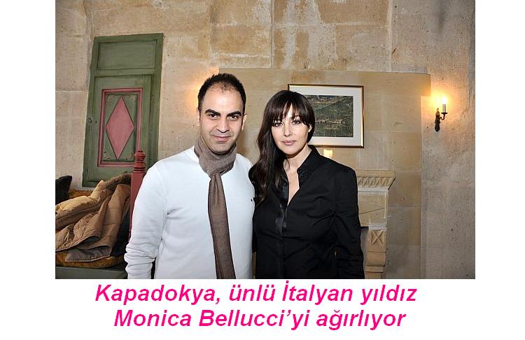 Kapadokya, ünlü İtalyan yıldız Monica Bellucci’yi ağırlıyor