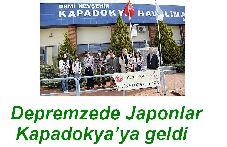 Depremzede Japonlar Kapadokya’da