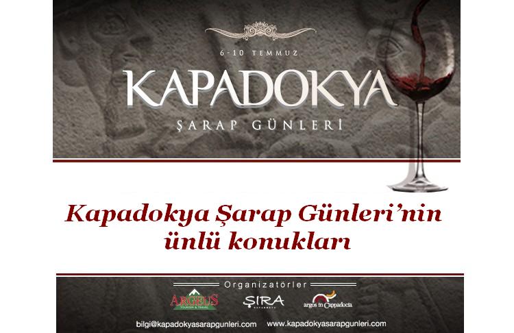 Kapadokya Şarap Günleri’nin ünlü konukları