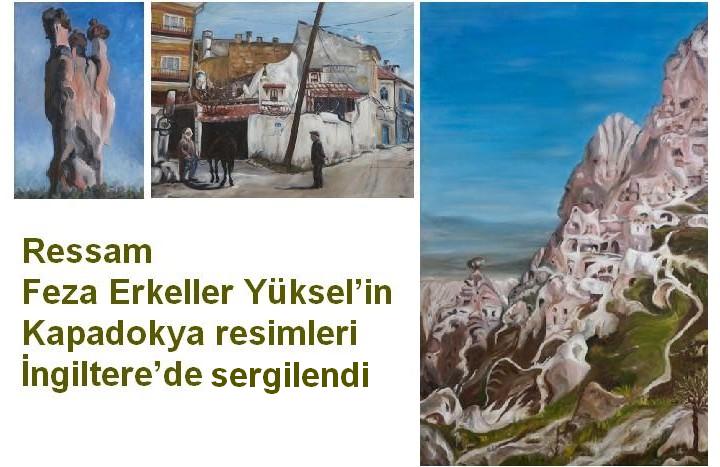 Ressam Feza Erkeller’in Kapadokya resimleri İngiltere’de sergilendi