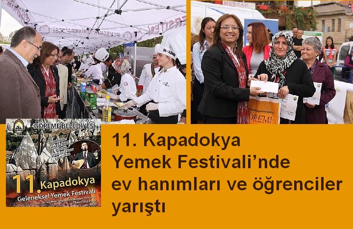 11. Kapadokya Yemek Festivali’nde ev hanımları ve öğrenciler yarıştı