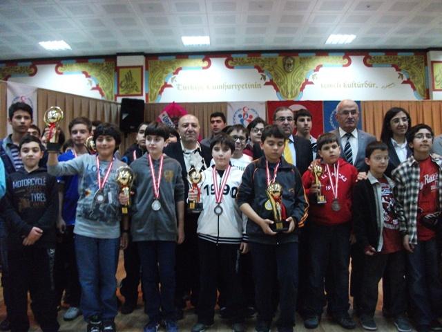 Türkiye Okullararası Satranç Şampiyonası sona erdi