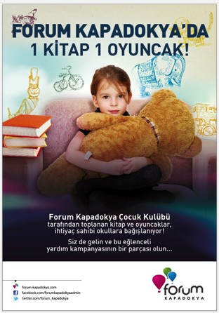 Forum Kapadokya’dan “Bir Kitap Bir Oyuncak” kampanyası