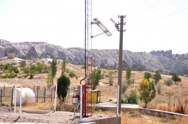 Balon uçuşları için Göreme’de meteoroloji istasyonu kuruldu
