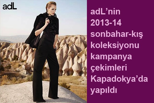 adLnin 2013-14 sonbahar-kış koleksiyonu kampanya çekimleri Kapadokyada yapıldı