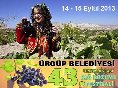 43. Ürgüp Bağbozumu Festivali 14-15 Eylül’de yapılacak