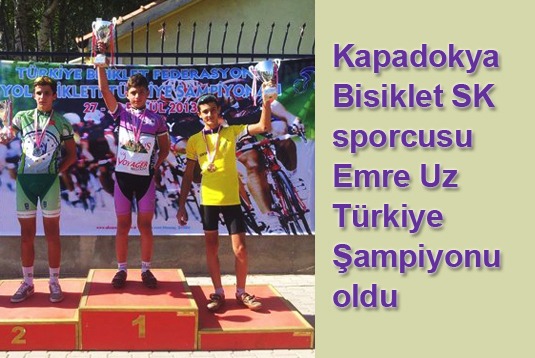 Kapadokya Bisiklet SKdan Emre Uz Türkiye Şampiyonu oldu