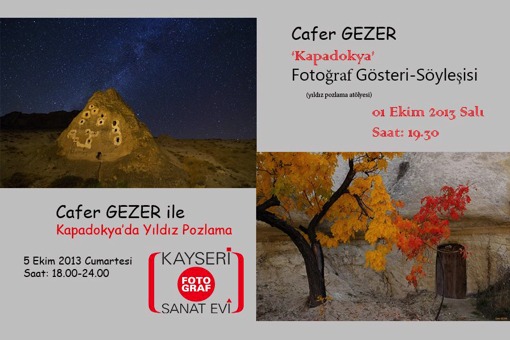 Cafer Gezerden Kapadokyada Yıldız Pozlama etkinliği