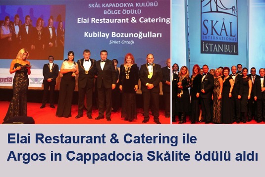 Elai Restaurant & Catering ile Argos in Cappadocia Skålite ödülü aldı