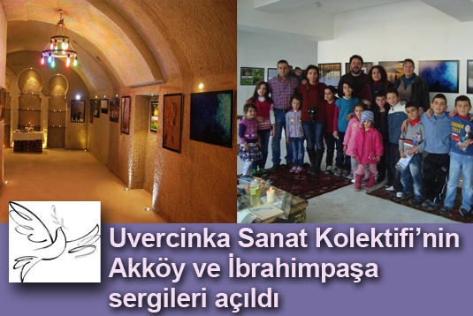 Uvercinka Sanat Kolektifinin Akköy ve İbrahimpaşa sergileri açıldı