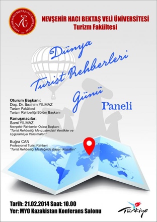 NEÜ Turizm Fakültesi, Dünya Turist Rehberleri Günü Paneli düzenleyecek