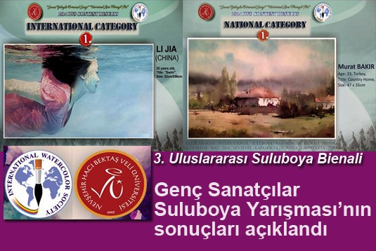 3. Suluboya Bienali Genç Sanatçılar Suluboya Yarışması sonuçlandı