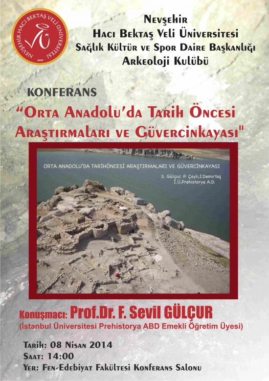 NEÜ Arkeoloji Kulübünden Güvercinkayası konferansı