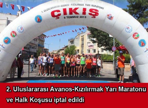 2. Uluslararası Avanos-Kızılırmak Yarı Maratonu iptal edildi