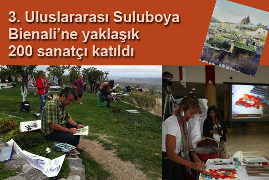 3. Uluslararası Suluboya Bienaline yaklaşık 200 sanatçı katıldı