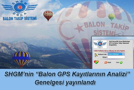 SHGMnin Balon GPS Kayıtlarının Analizi Genelgesi yayınlandı