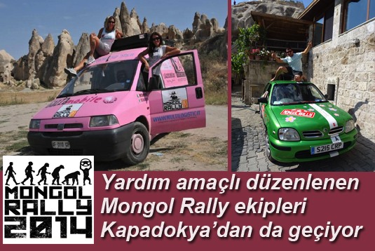 Yardım amaçlı düzenlenen Mongol Rally ekipleri Kapadokyadan da geçiyor