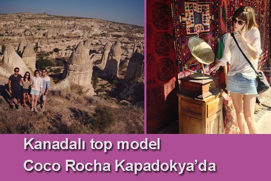 Kanadalı top model Coco Rocha Kapadokyada