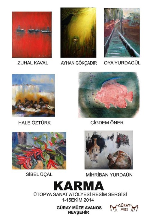 Güray Müzede Ütopya Sanat Atölyesinin karma resim sergisi