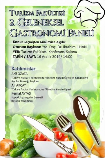 NEÜ Turizm Fakültesinde 2. Geleneksel Gastronomi Paneli
