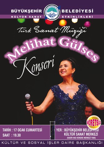 Melihat Gülses Kayseride konser verecek