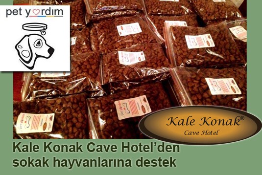 Kale Konak Cave Hotelden sokak hayvanlarına destek