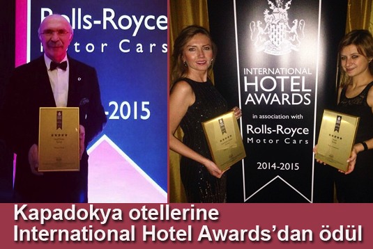 Kapadokya otellerine International Hotel Awardsdan ödül