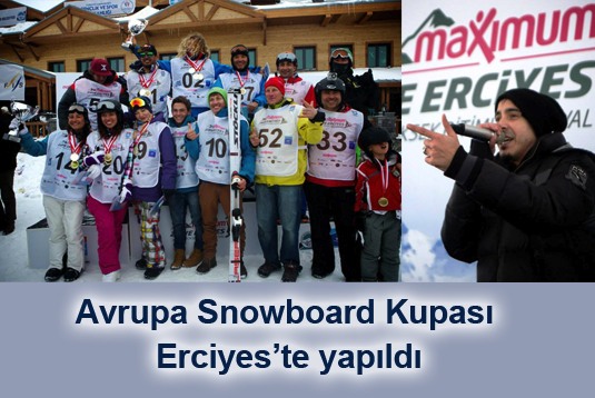 Avrupa Snowboard Kupası Erciyeste yapıldı