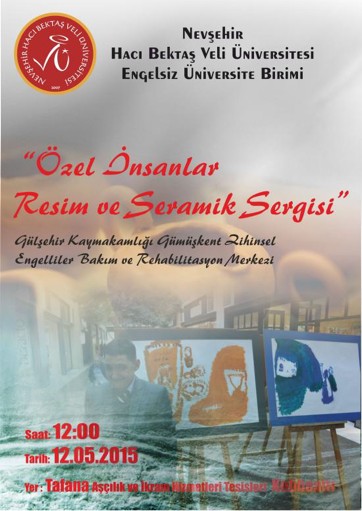 NEÜde Özel İnsanlar Resim ve Seramik Sergisi açılacak