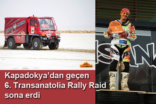 Kapadokyadan geçen 6. Transanatolia Rally Raid sona erdi