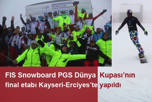FIS Snowboard PGS Dünya Kupasının final etabı Erciyeste yapıldı