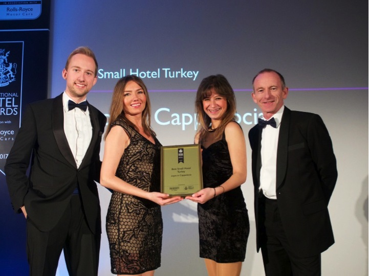 argos in Cappadociaya Türkiyenin En Güzel Küçük Oteli ödülü
