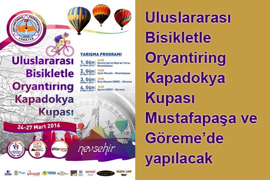 Uluslararası Bisikletle Oryantiring Kapadokya Kupası başlıyor