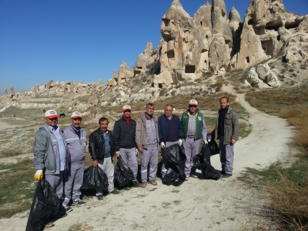 Göreme vadilerinde temizlik kampanyası