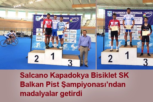 Salcano Kapadokya Bisiklet SK, Balkan Pist Şampiyonasından madalyalar getirdi