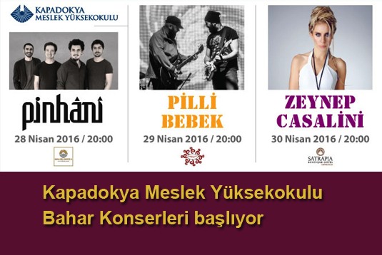 Kapadokya MYO Bahar Konserleri başlıyor