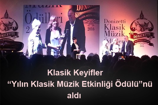 Klasik Keyifler, Yılın Klasik Müzik Etkinliği Ödülünü aldı