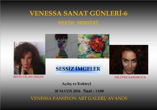 Avanostaki Venessa Pansiyonda Sessiz İmgeler resim sergisi