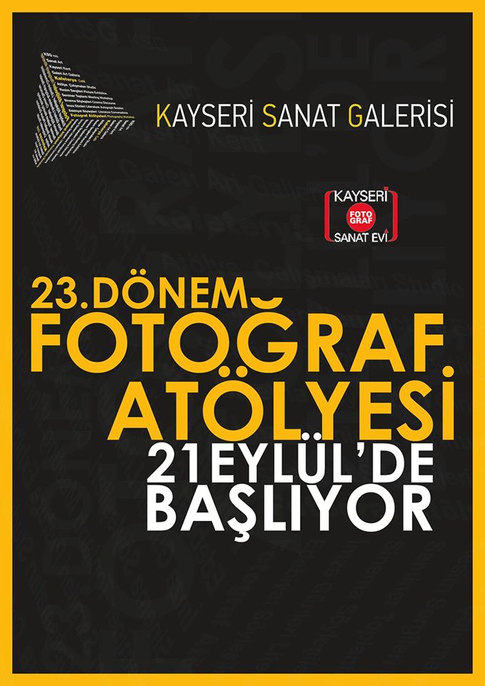 Kayseri Fotoğraf Sanat Evi 23. Dönem Fotoğraf Atölyesi için başvurular açıldı