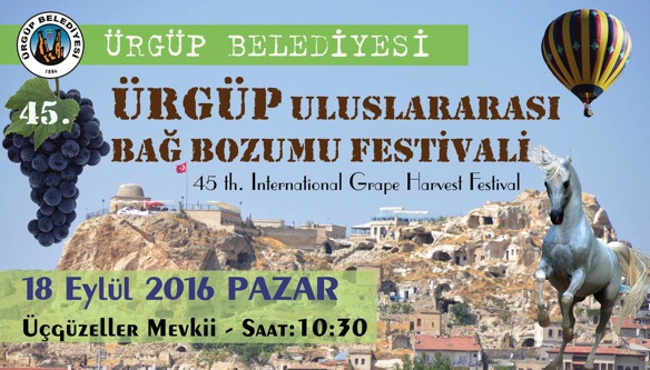 Ürgüp Bağbozumu Festivali 45. kez yapılacak