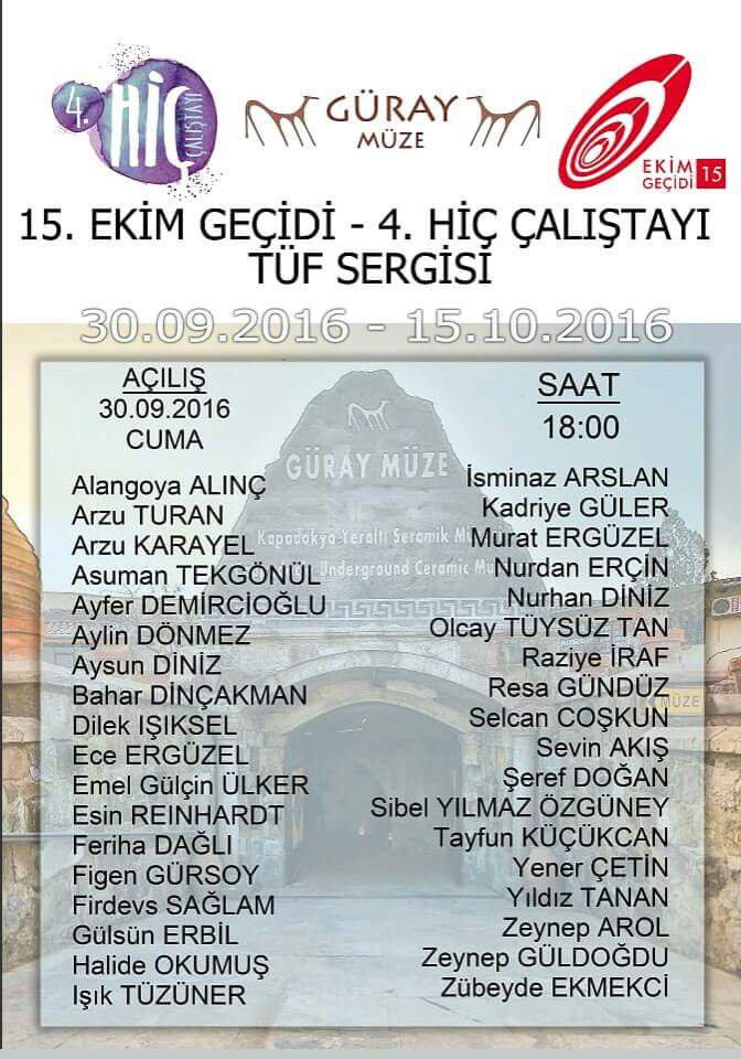 Güray Müzede 4. Hiç Çalıştayı-Ekim 15 Geçidi sergisi