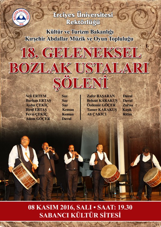 Kayseride 18. Geleneksel Bozlak Ustaları Şöleni