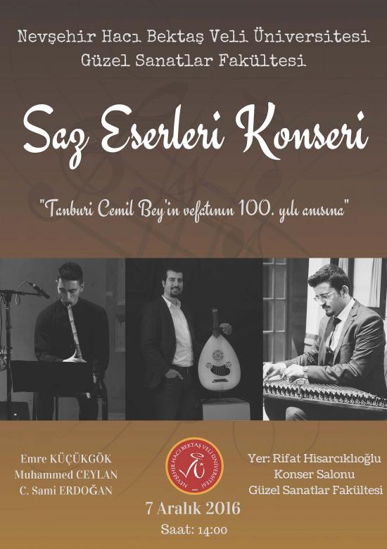 NEÜ GSFde Saz Eserleri konseri