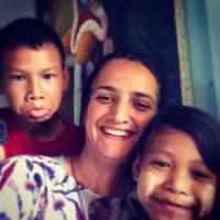Fatma Nur Başaran ve Burmalı çocuklar